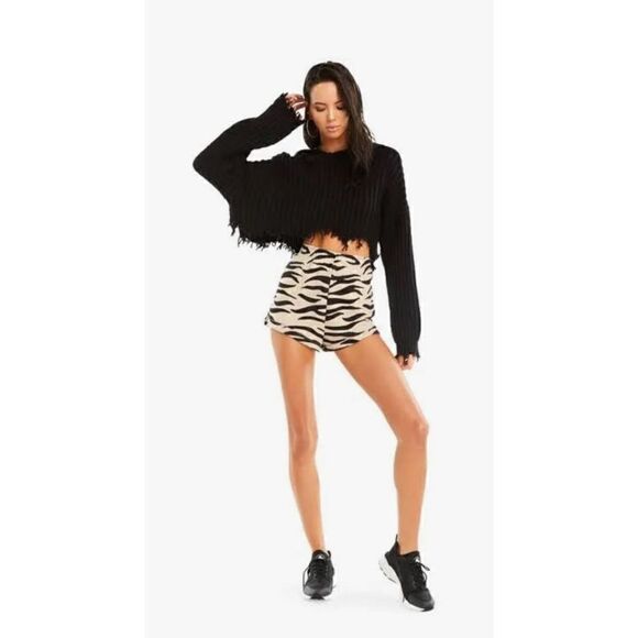 Wildfox Marley Crop Hoodie Sweater - Picture 2 of 12